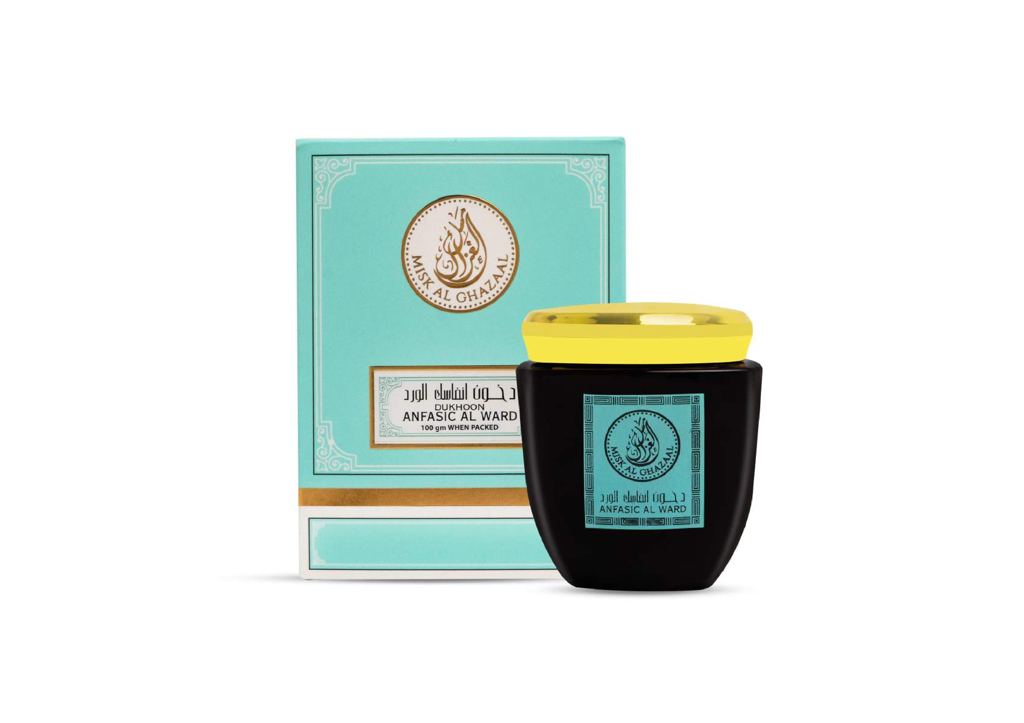 Anfasic Al Ward bukhoor with amber, musk and sandel note from Gazaal Store