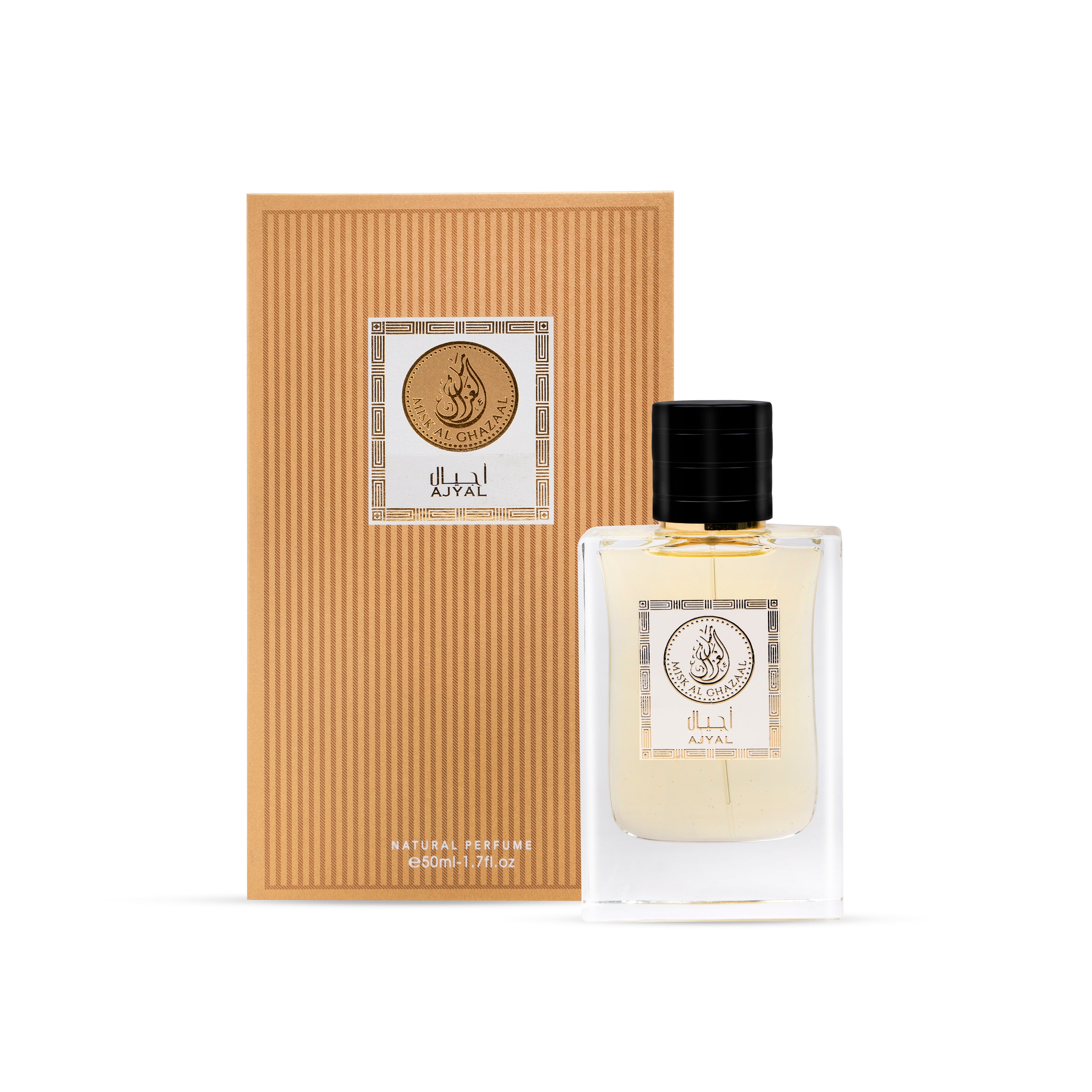 Ajyal perfume with deep and romantic scent of Rose, PATCHOULI and deer musk from Gazaal Store